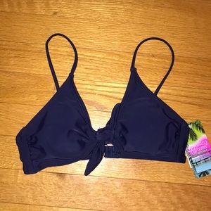 Navy blue swim top